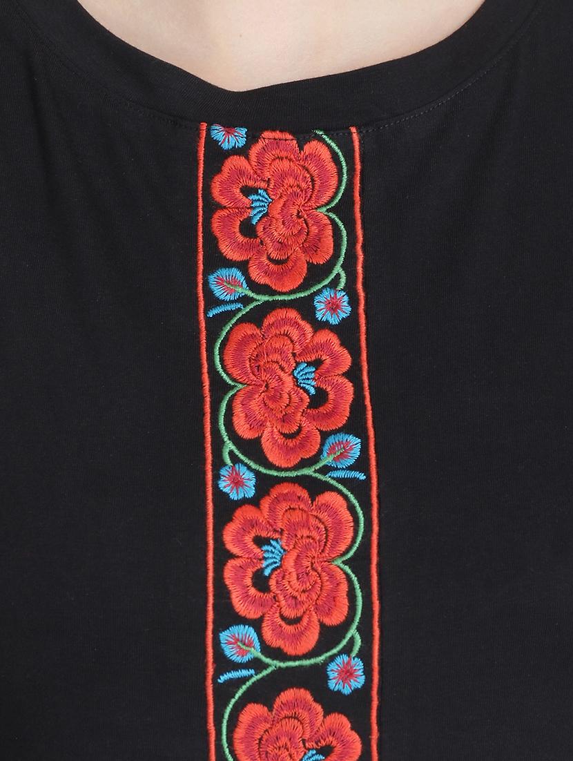 ruffle detail floral embroidered top - 16322716 - Zoom Image - 5