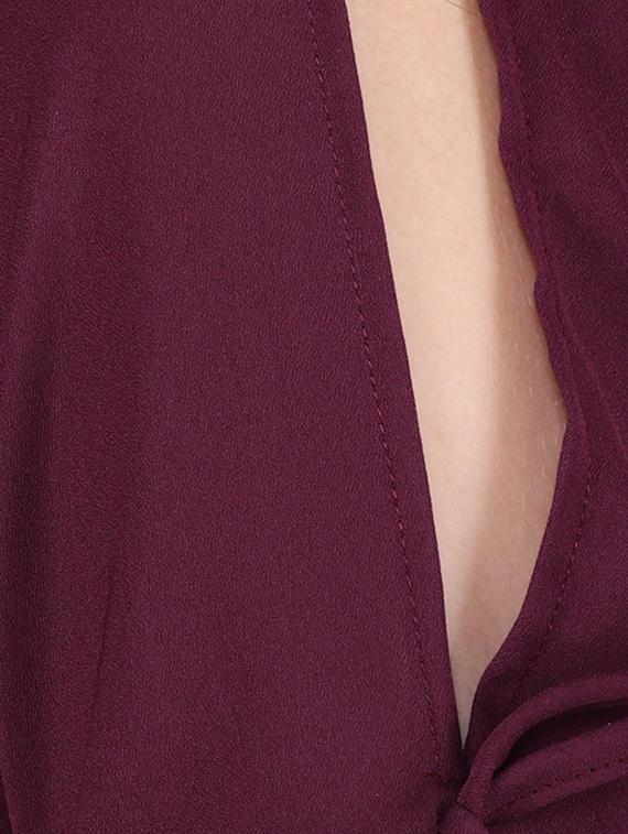 tie knot detail bell sleeved top - 16322800 - Zoom Image - 5