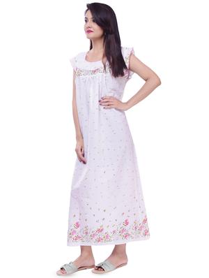 lace trim floral night gown - 16322910 - Standard Image - 2