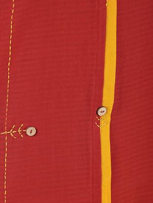 solid high-low kurta pant set - 16322995 - Standard Image - 5