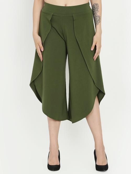 high rise layered culottes - 16323011 - Standard Image - 1
