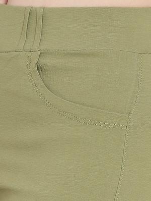 high rise flat front trousers - 16323035 - Standard Image - 5