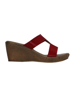 red slip on wedges - 16323147 - Standard Image - 2