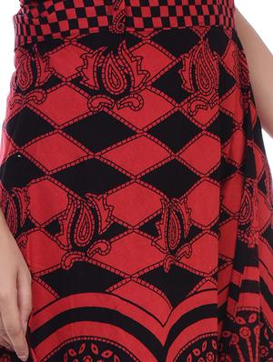 checkered a-line skirt - 16323326 - Standard Image - 5