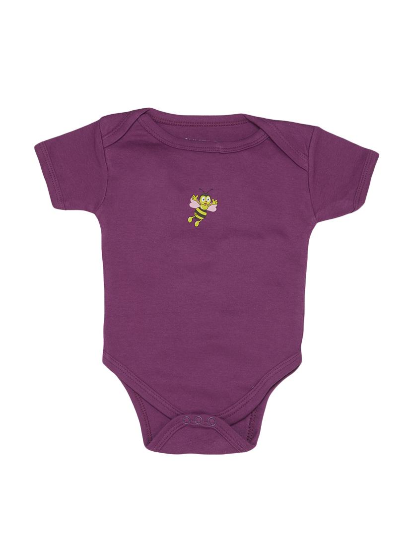 set of 3 purple cotton onesies - 16323516 - Zoom Image - 2