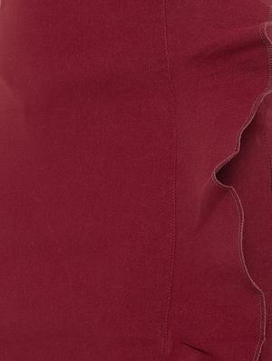 front slit ruffle detail skirt - 16324506 - Standard Image - 5