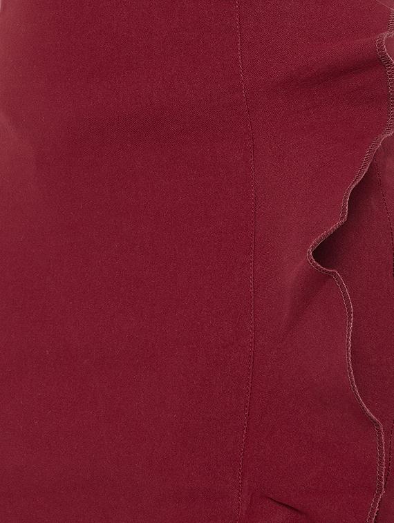 front slit ruffle detail skirt - 16324506 - Zoom Image - 5