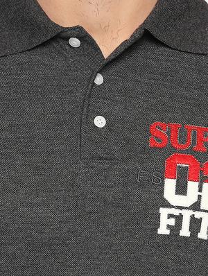 grey typographic polo tshirt - 16325103 - Standard Image - 5
