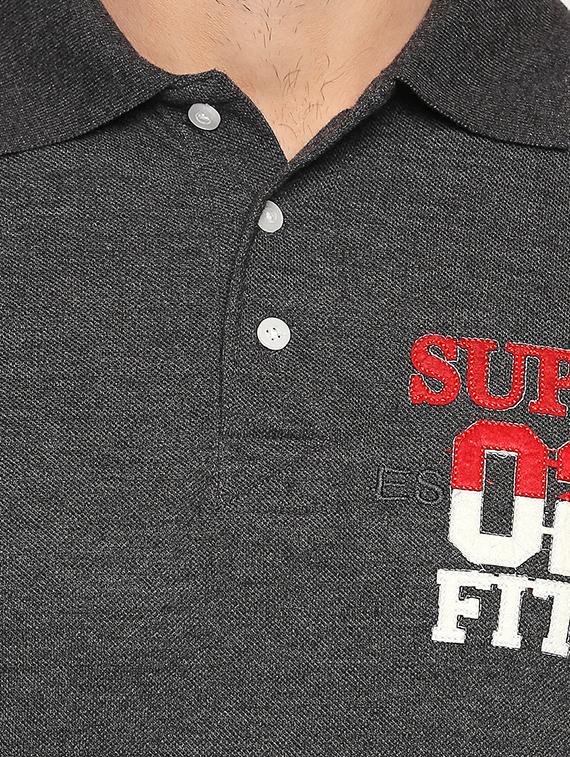 grey typographic polo tshirt - 16325103 - Zoom Image - 5