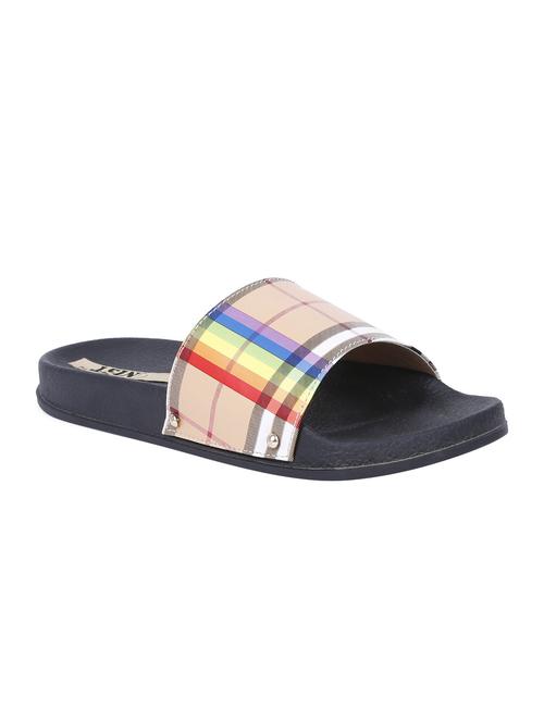 beige slip on slides - 16325534 - Standard Image - 1