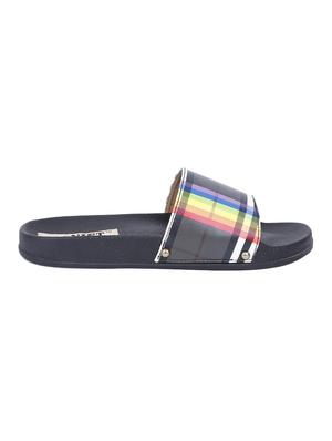 black slip on slides - 16325535 - Standard Image - 2