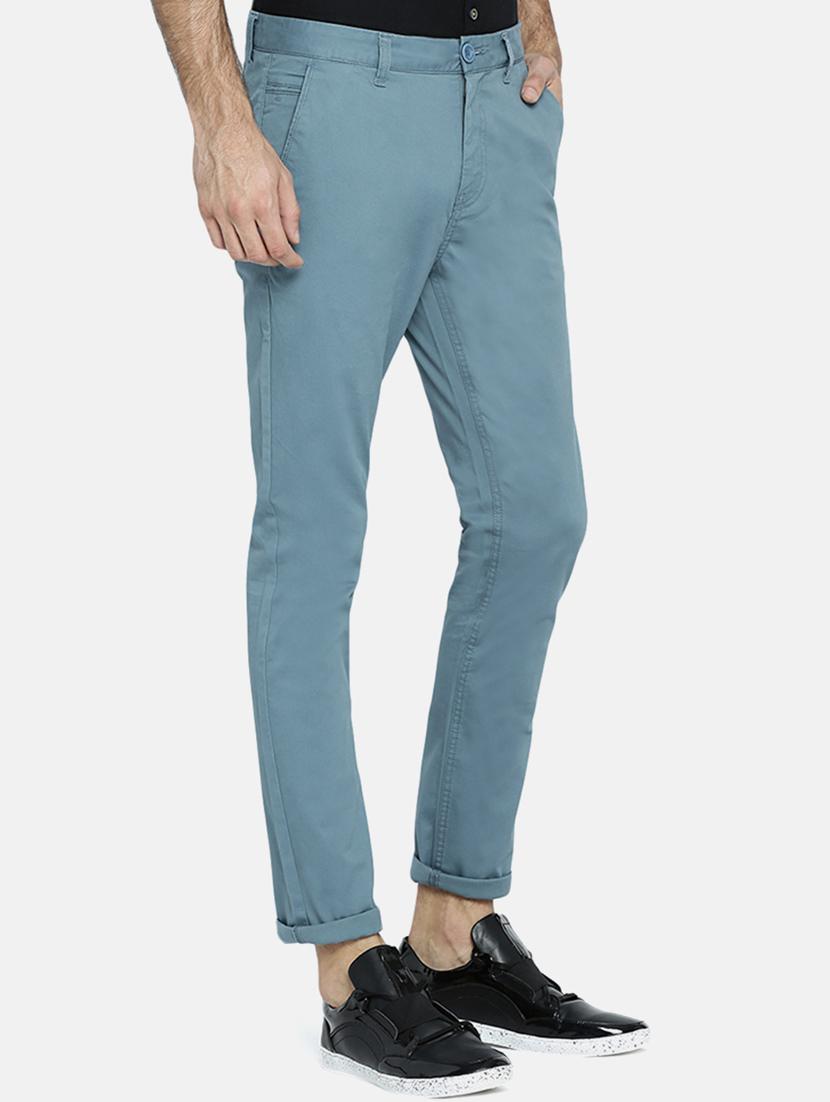 blue solid chinos - 16325710 - Zoom Image - 2