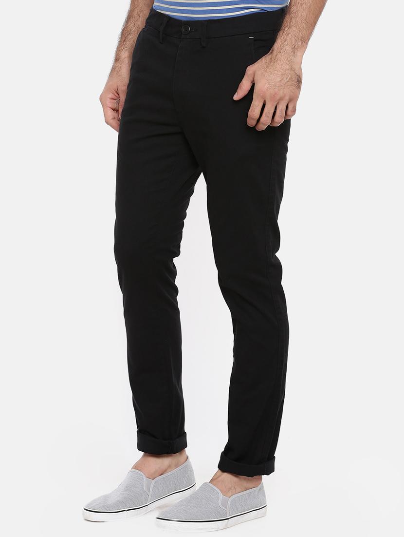 black solid chinos - 16325736 - Zoom Image - 2