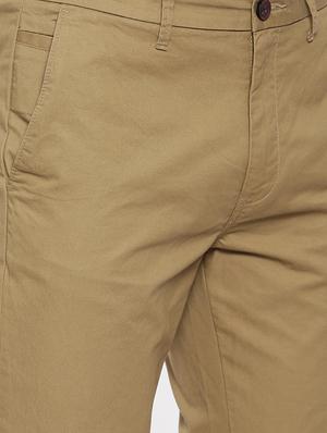 brown solid chinos - 16325757 - Standard Image - 5