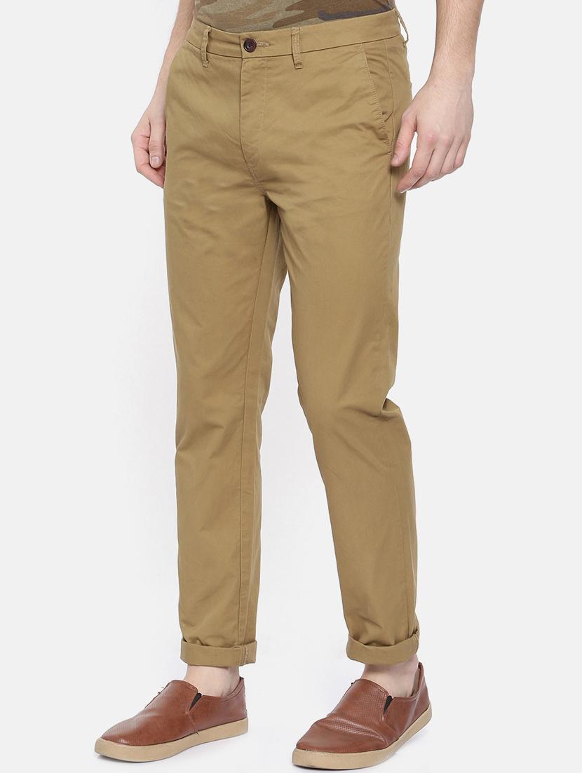brown solid chinos - 16325757 - Zoom Image - 2