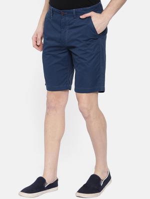 navy blue solid bermuda - 16325825 - Standard Image - 2