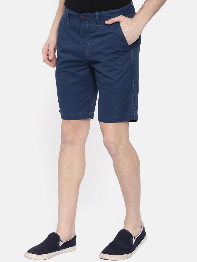 navy blue solid bermuda - 16325825 - Zoom Image - 2