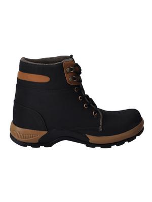 FAUSTO black leatherette high ankle boots - 16325862 - Standard Image - 2