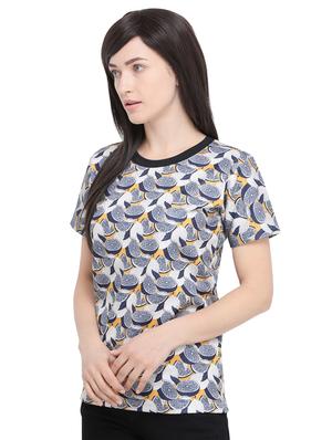 quirky print round neck t-shirt - 16326164 - Standard Image - 2