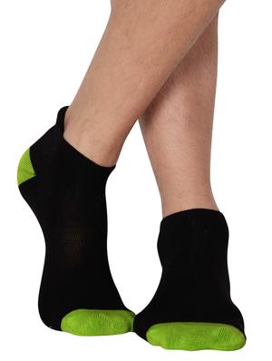 black cotton ankle length sock - 16326792 - Standard Image - 2