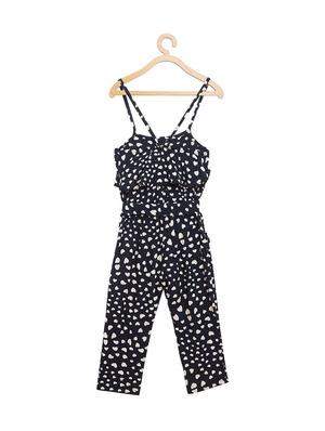 black cotton full length jumpsuit - 16327222 - Standard Image - 2