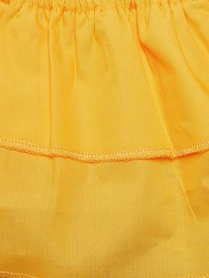 yellow cotton skirt top set - 16327225 - Standard Image - 5