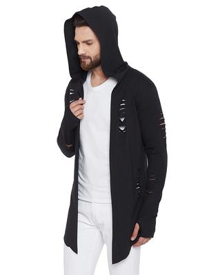 black ripped shrug - 16327666 - Standard Image - 2