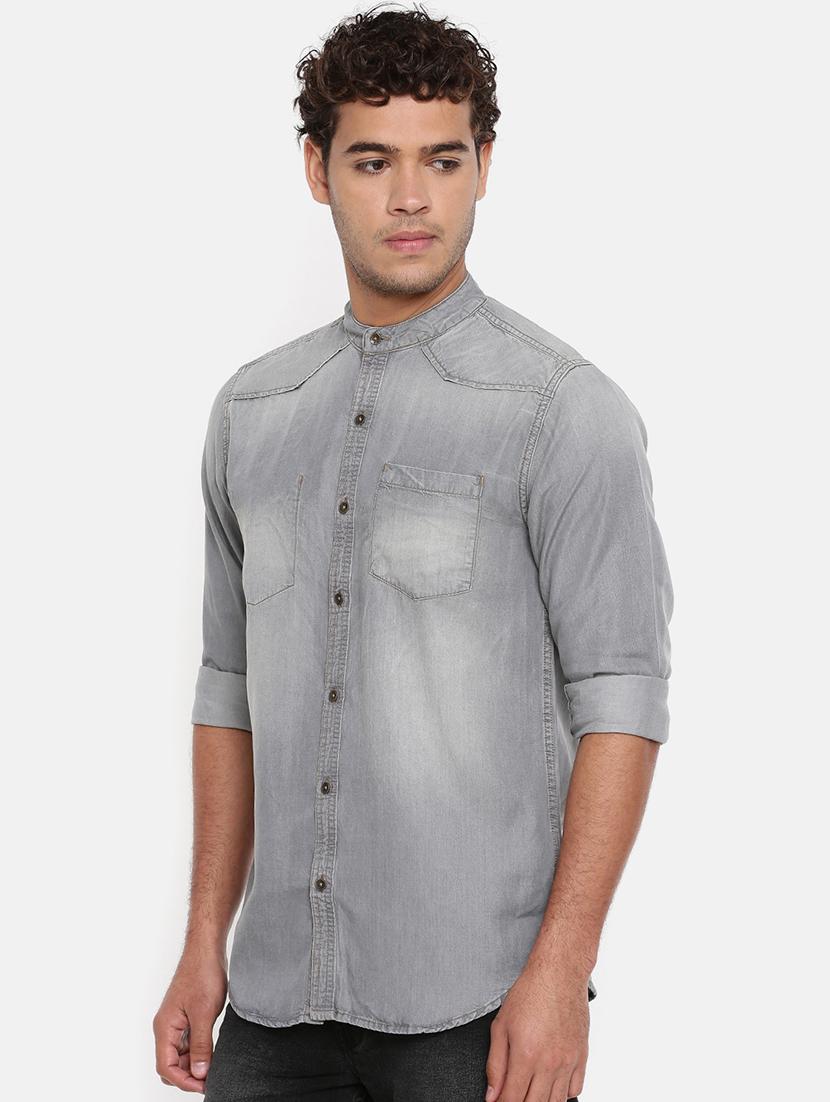 grey faded denim shirt - 16327730 - Zoom Image - 2