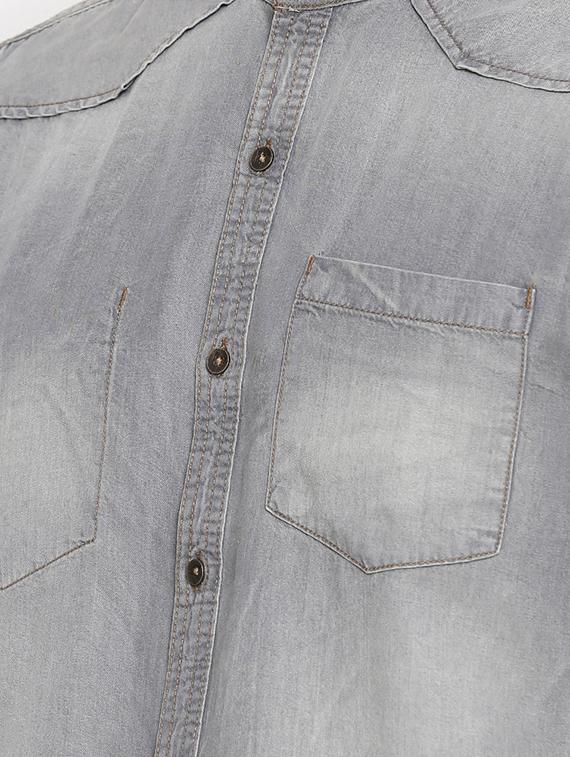 grey faded denim shirt - 16327730 - Zoom Image - 5