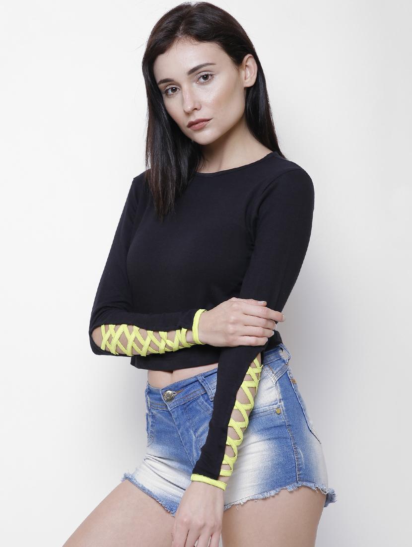 criss-cross detail solid top - 16328451 - Zoom Image - 2