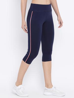 side tape high rise yoga pants - 16329304 - Standard Image - 2