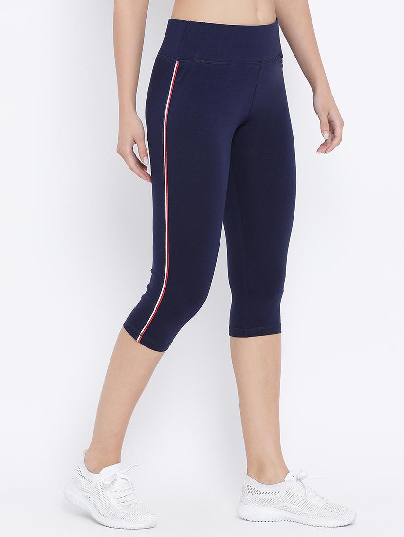 side tape high rise yoga pants - 16329304 - Zoom Image - 2