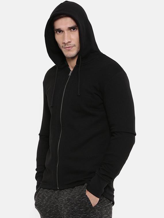 black solid sweatshirt - 16329650 - Zoom Image - 2