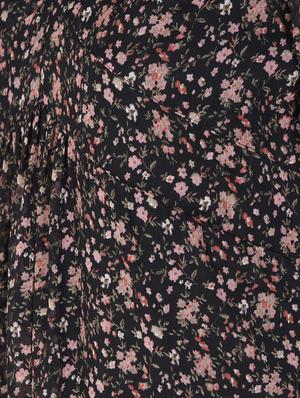 gather detail floral maxi dress - 16329988 - Standard Image - 5