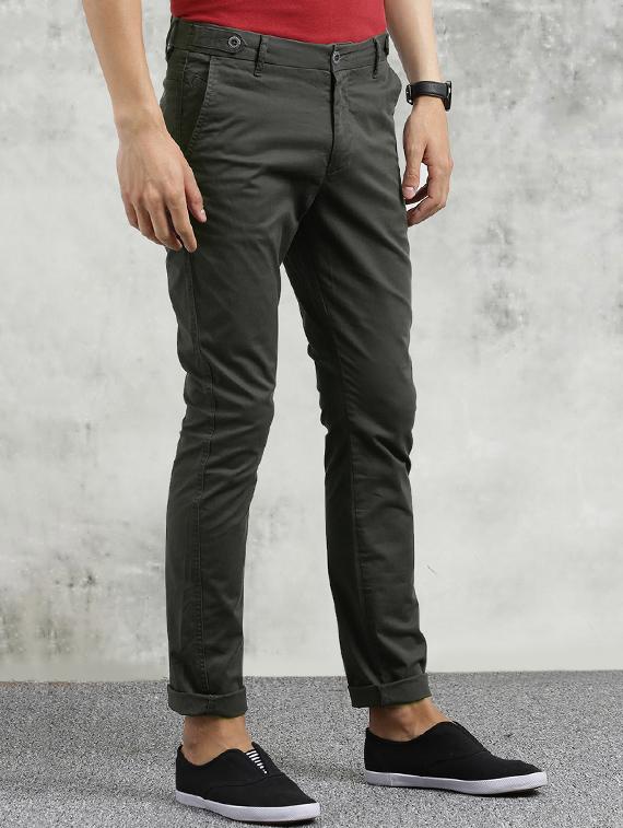 black solid chinos - 16330137 - Zoom Image - 2