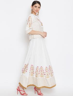 block printed skirt top set - 16330712 - Standard Image - 2