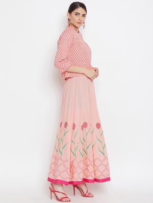 block printed skirt top set - 16330715 - Standard Image - 2