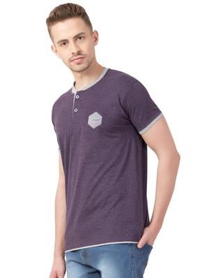 purple solid t-shirt - 16330722 - Standard Image - 2