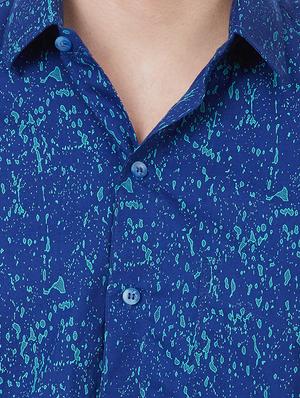 blue cotton casual shirt - 16331049 - Standard Image - 5