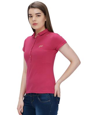 short sleeved solid polo tee - 16331461 - Standard Image - 2