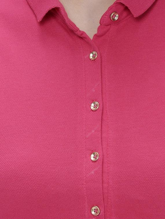 short sleeved solid polo tee - 16331461 - Zoom Image - 5