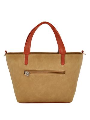 beige leatherette (pu) regular handbag - 16332033 - Standard Image - 2
