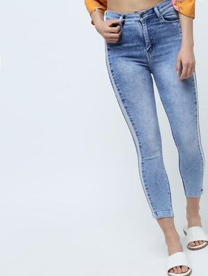 high rise stone washed jeans - 16332353 - Standard Image - 2