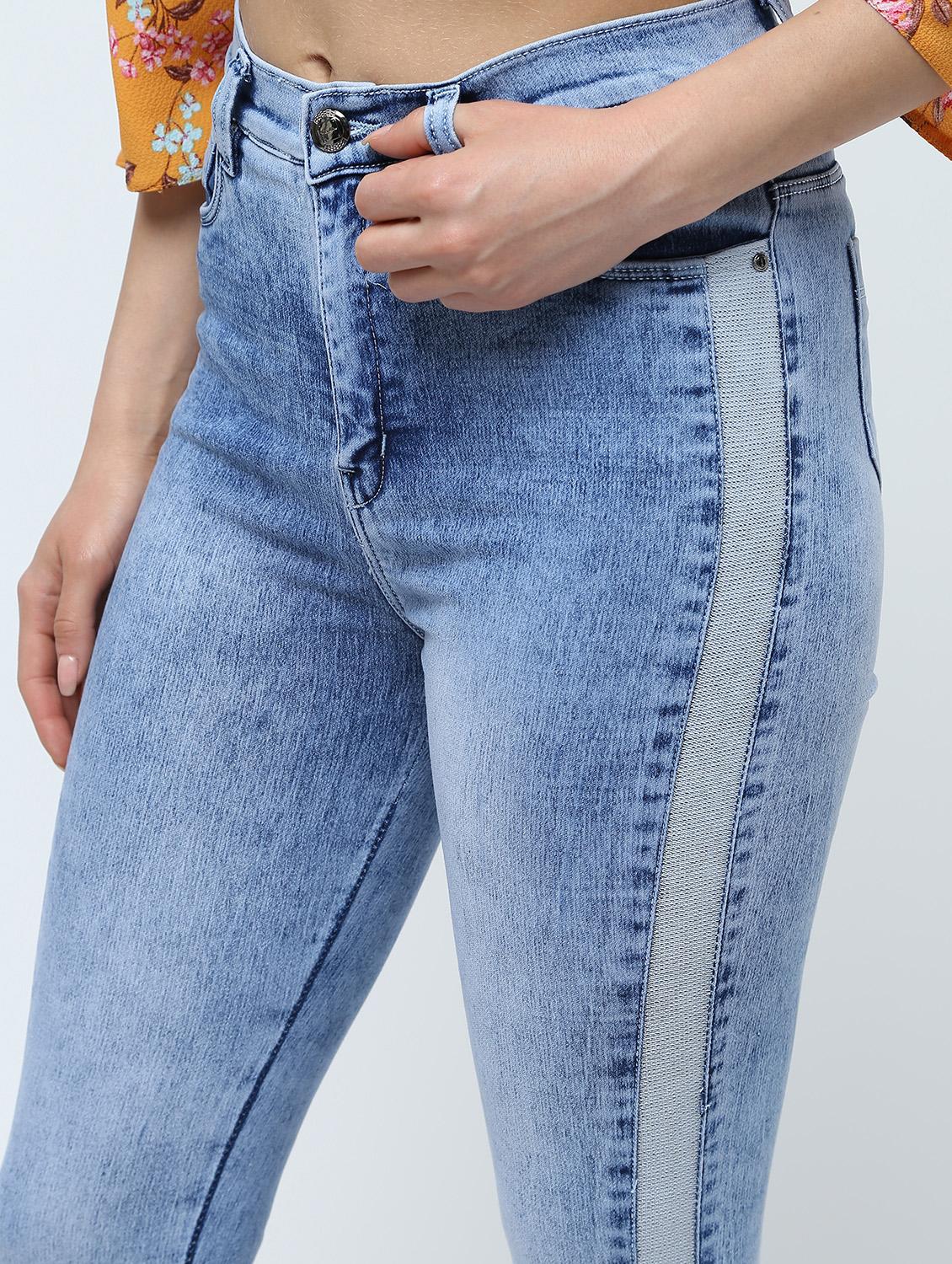 high rise stone washed jeans - 16332353 - Zoom Image - 5