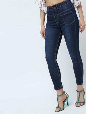 high rise stone washed jeans - 16332363 - Standard Image - 2