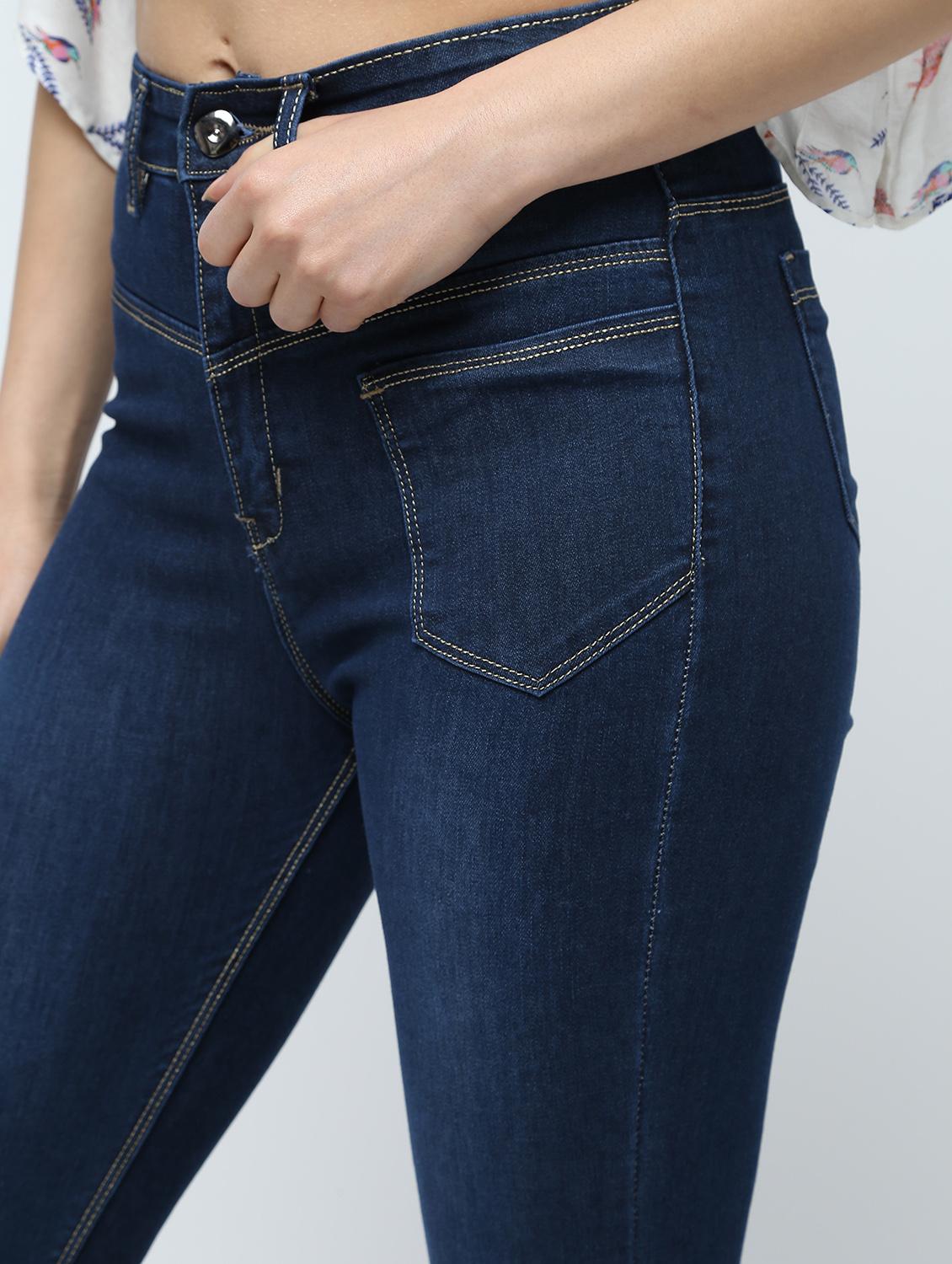 high rise stone washed jeans - 16332363 - Zoom Image - 5