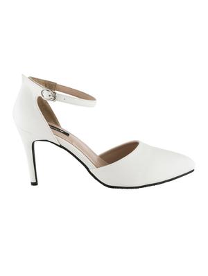 white ankle strap sandals - 16332547 - Standard Image - 2