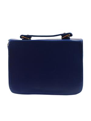blue leatherette (pu) regular sling bag - 16332692 - Standard Image - 2