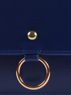 blue leatherette (pu) regular sling bag - 16332692 - Standard Image - 5