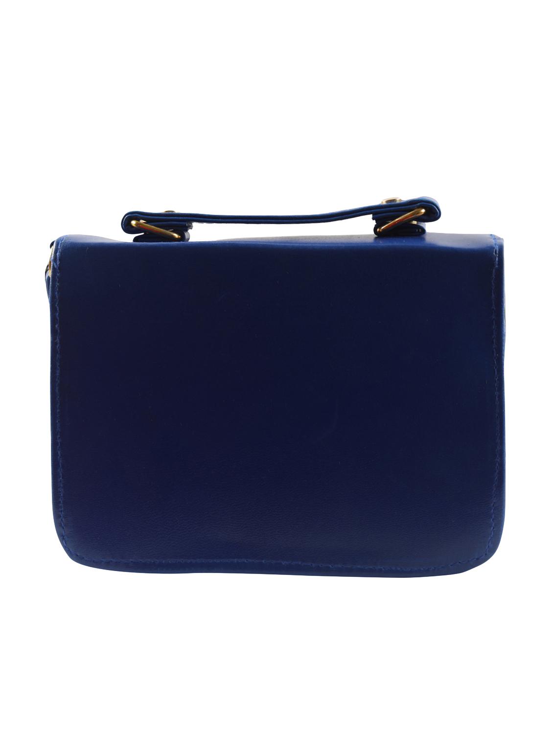blue leatherette (pu) regular sling bag - 16332692 - Zoom Image - 2